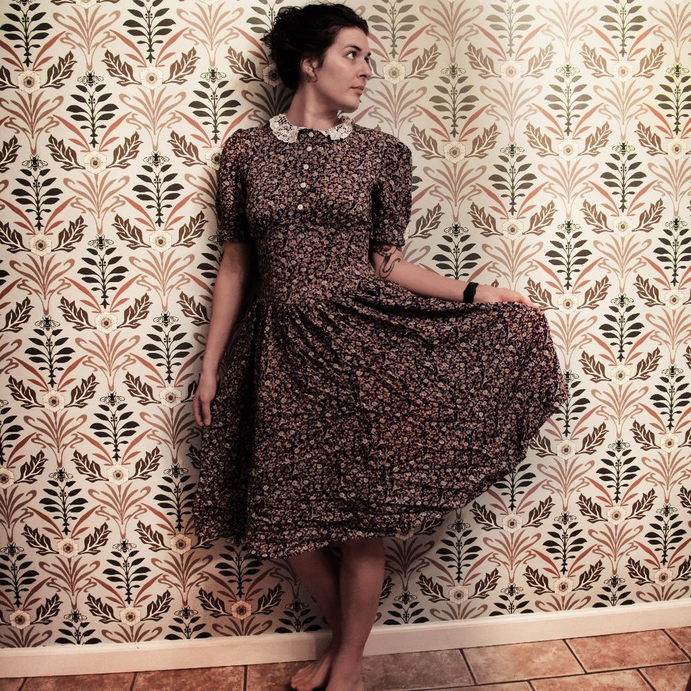 Cootagecore vintage western dress